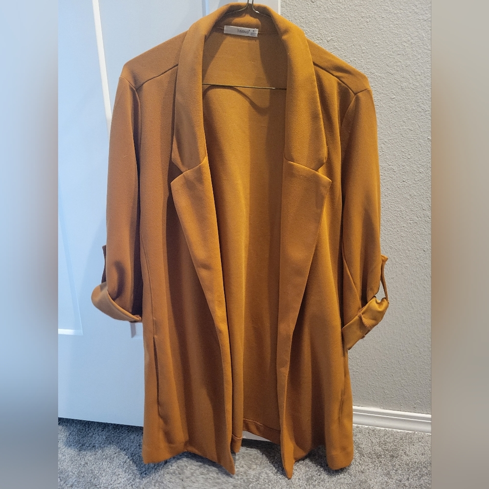 Caramel colored blazer